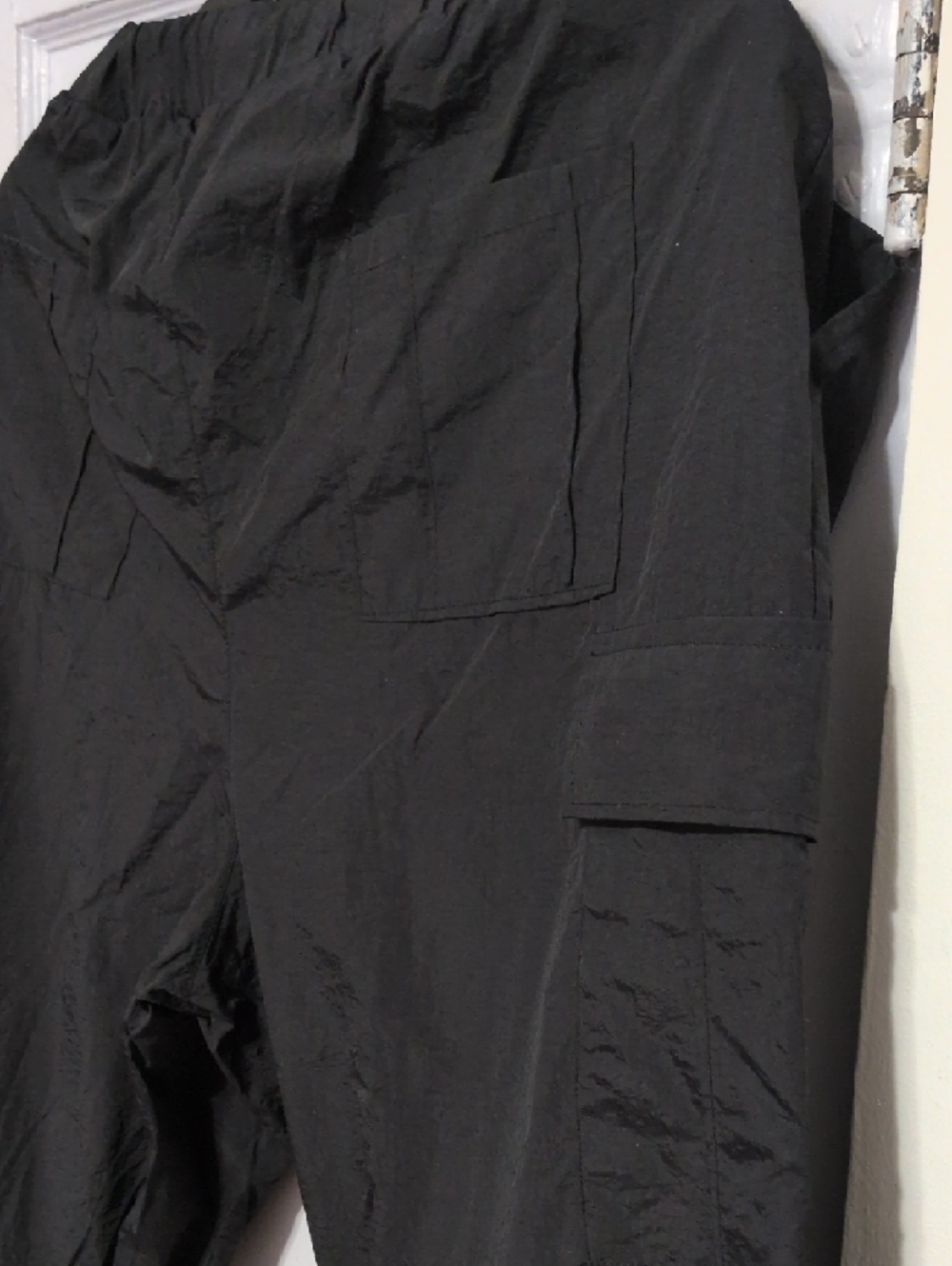 Love Men's Black Cargo Pants with Drawstring Waist - Picture 3 of 5